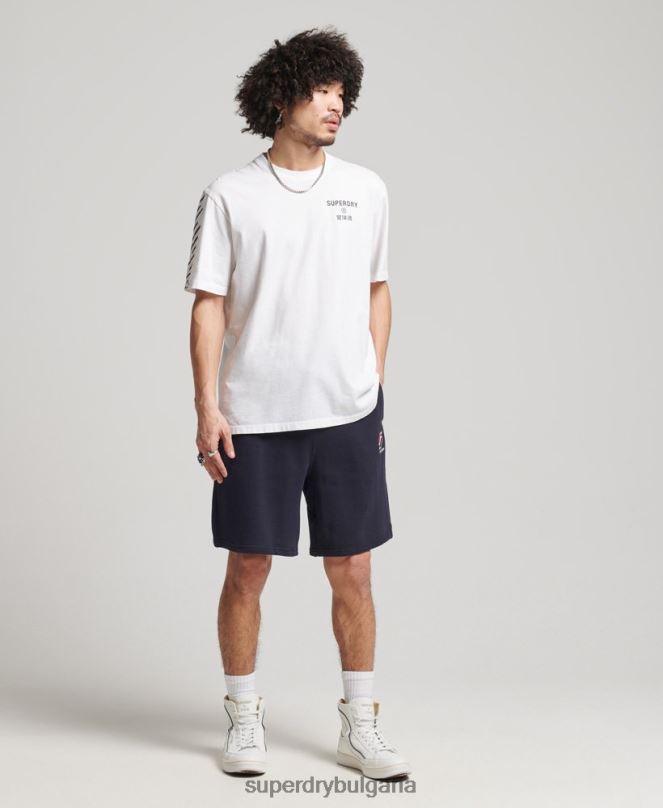 Superdry облекло N00H4920 бяло мъже кодова спортна тениска