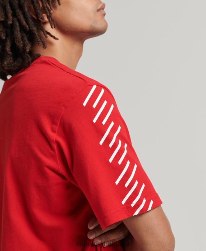 Superdry облекло N00H4937 червен мъже кодова спортна тениска