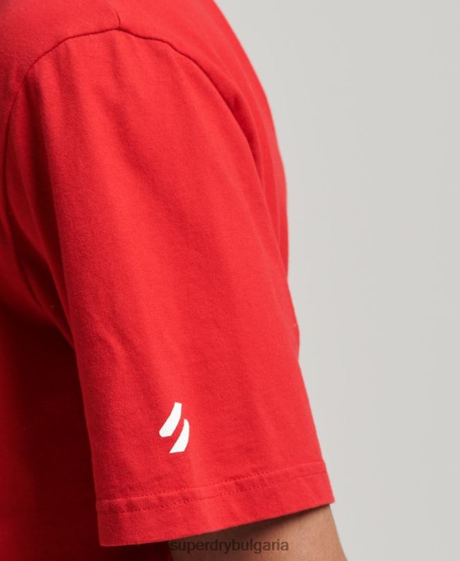 Superdry облекло N00H4937 червен мъже кодова спортна тениска