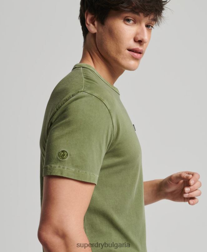 Superdry облекло N00H4946 каки мъже органичен памук ретро тениска surfer ranchero
