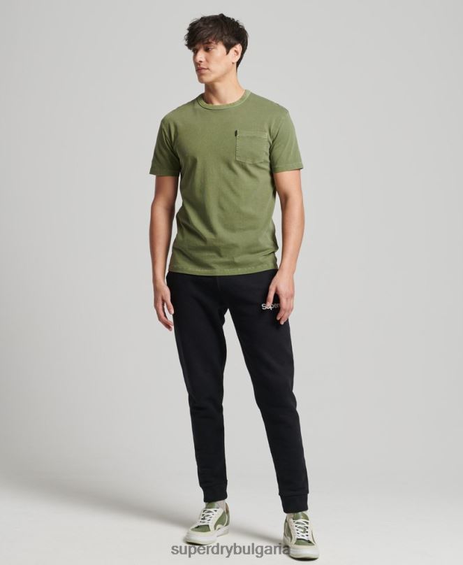 Superdry облекло N00H4946 каки мъже органичен памук ретро тениска surfer ranchero