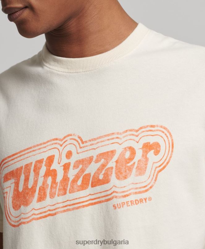 Superdry облекло N00H4947 сметана мъже ретро тениска от моето поколение