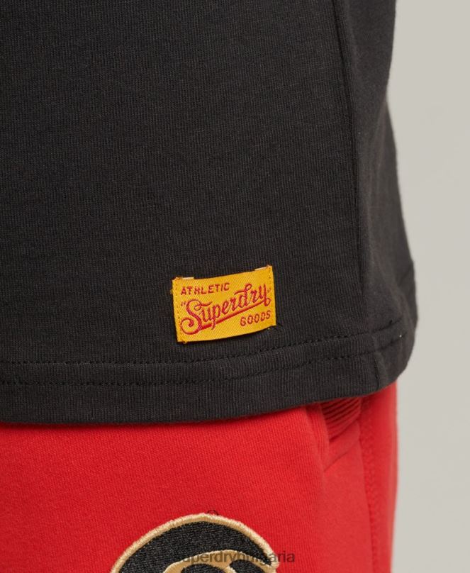 Superdry облекло N00H4950 черен мъже реколта колегиална тениска