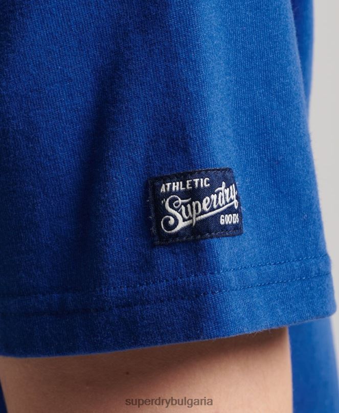 Superdry облекло N00H4961 син мъже колегиална тениска