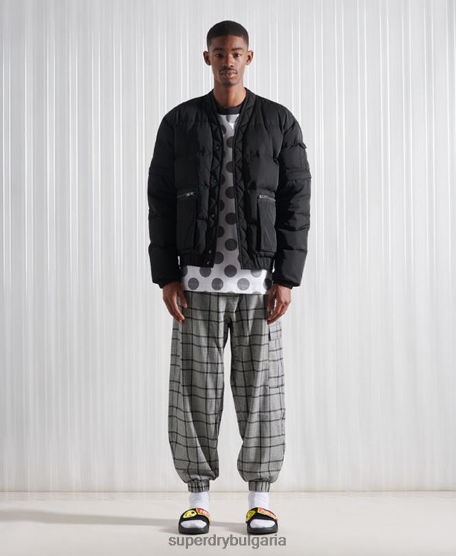 Superdry облекло N00H4965 сиво мъже ограничено издание sdx tokyo графична тениска