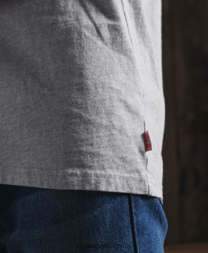 Superdry облекло N00H4979 сиво мъже ограничено издание суха университетска тениска