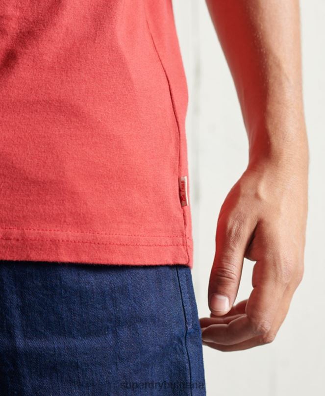 Superdry облекло N00H4981 червен мъже лимитирана тениска със суха графика