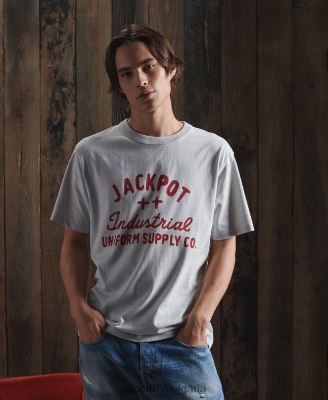 Superdry облекло N00H4984 розово мъже лимитирана тениска със суха графика