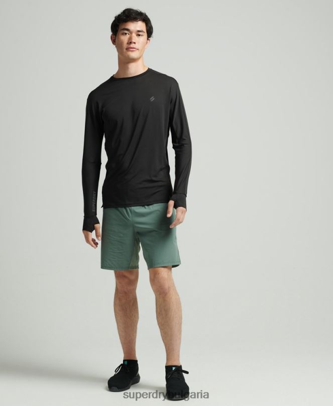 Superdry облекло N00H5373 черен мъже горна част с дълъг ръкав