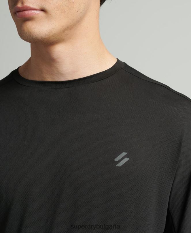 Superdry облекло N00H5373 черен мъже горна част с дълъг ръкав