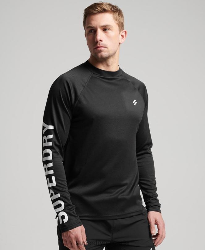 Superdry облекло N00H5374 черен мъже влак макет деколте