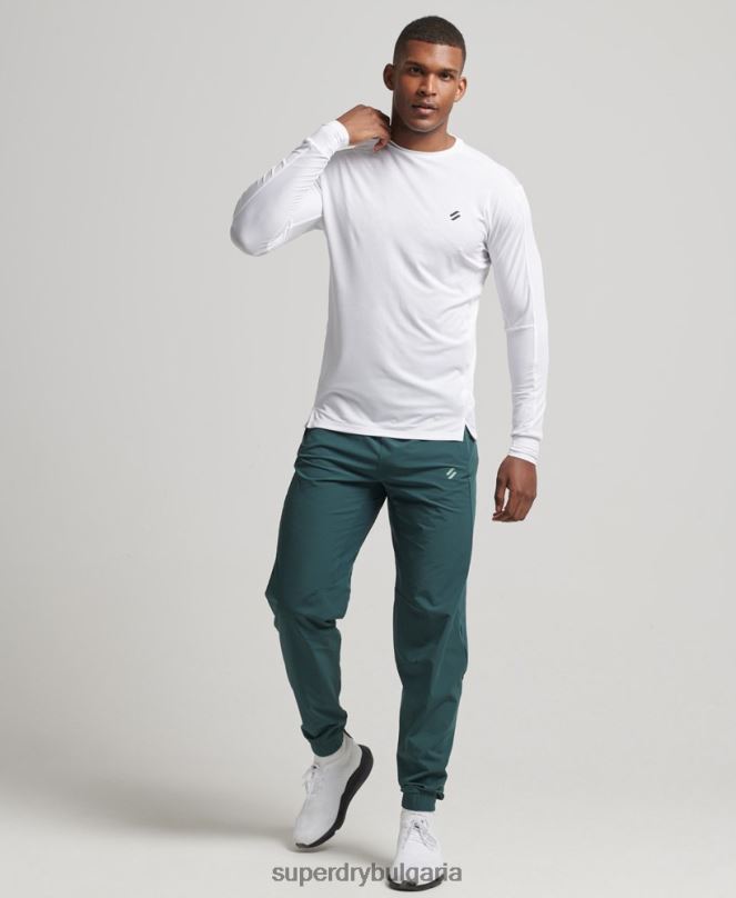 Superdry облекло N00H5388 бяло мъже горна част с дълъг ръкав