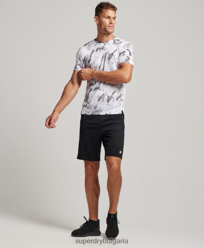 Superdry облекло N00H5394 сиво мъже тениска с къс ръкав run