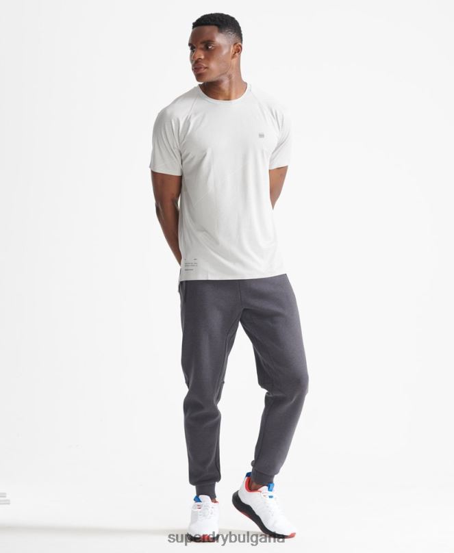 Superdry облекло N00H5407 бяло мъже train premium тениска с къс ръкав