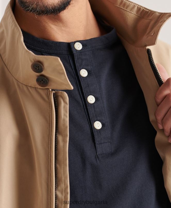 Superdry облекло N00H6489 военноморски флот мъже органичен памук олекотен есенциален топ