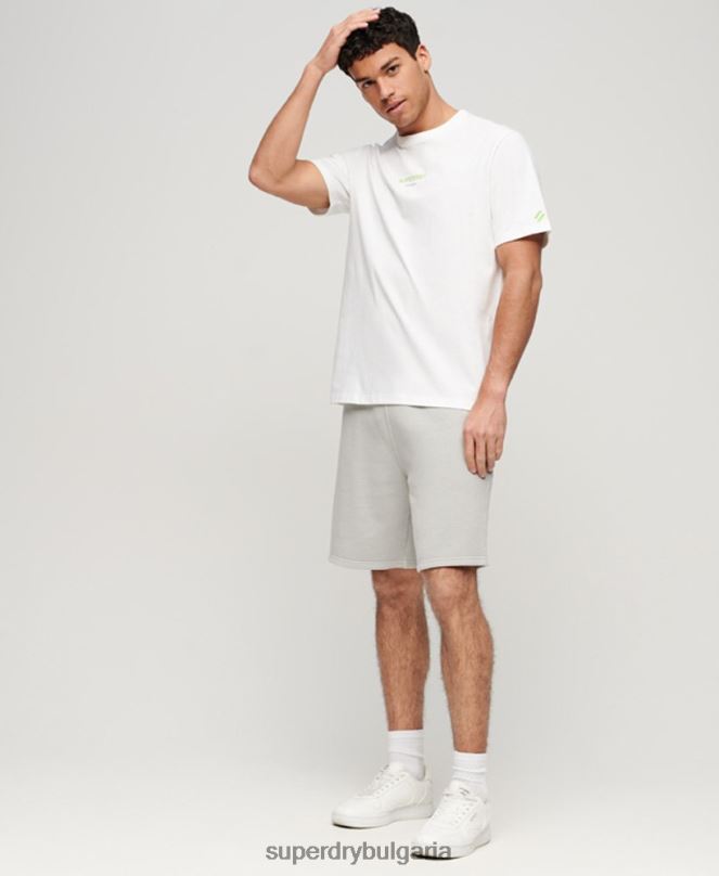 Superdry облекло N00H79 бяло мъже спортна тениска
