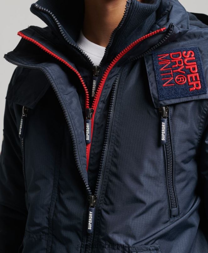 Superdry облекло N00H1014 военноморски флот мъже горско яке с ветровка