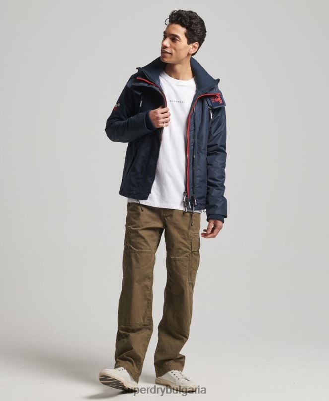 Superdry облекло N00H1014 военноморски флот мъже горско яке с ветровка