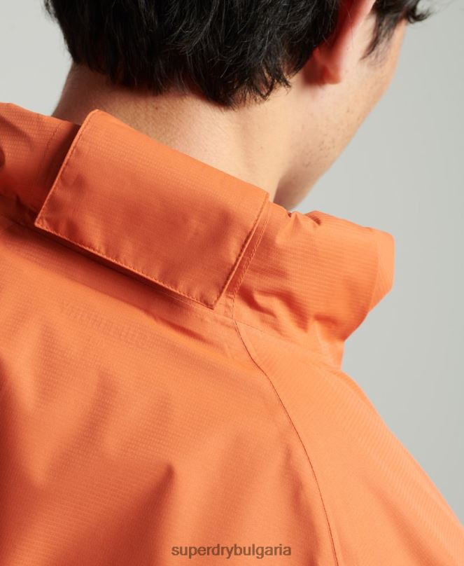Superdry облекло N00H1025 оранжево мъже водоустойчиво яке
