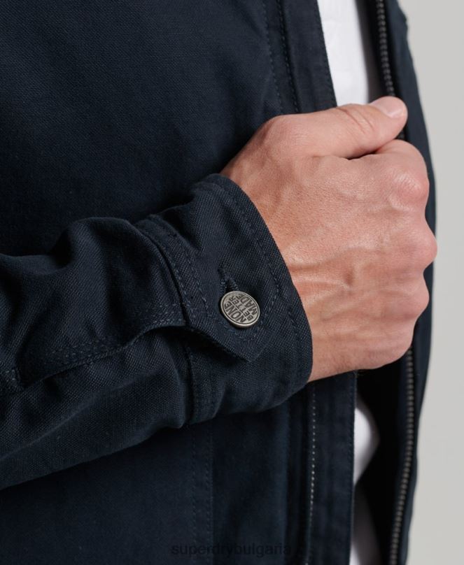 Superdry облекло N00H1030 военноморски флот мъже винтидж яке Ranch harrington