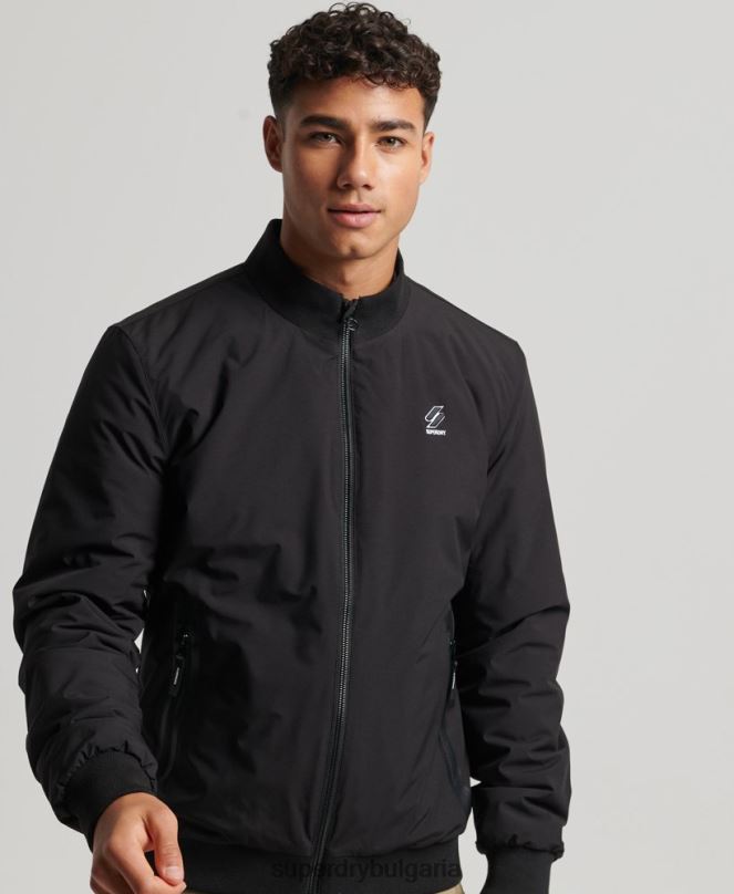 Superdry облекло N00H1038 черен мъже тренировъчно яке харингтън