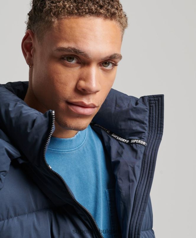 Superdry облекло N00H1045 военноморски флот мъже микрофибърно планинско пухено яке