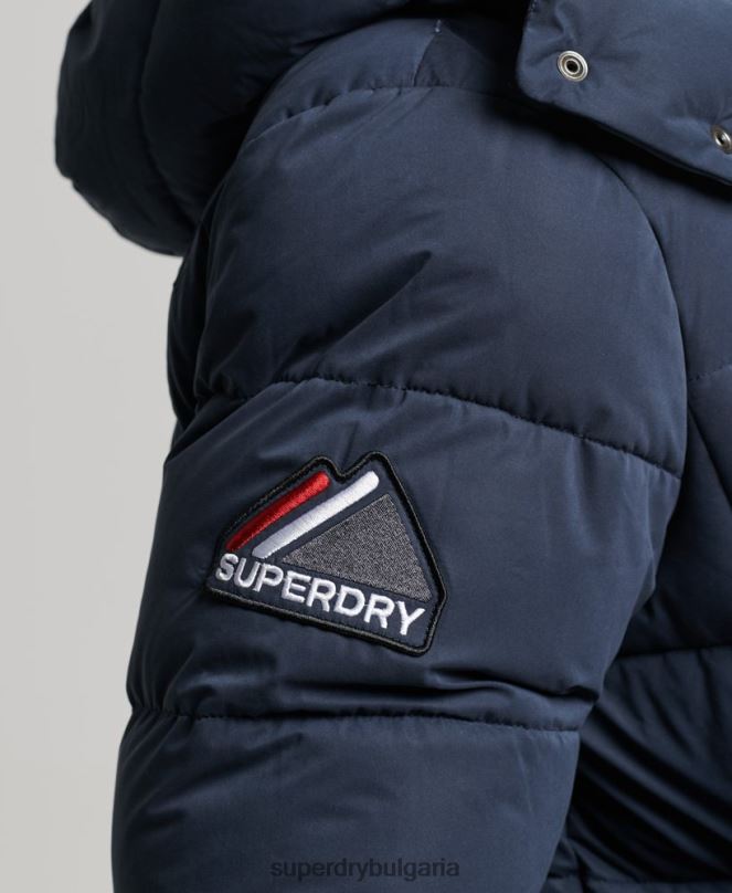 Superdry облекло N00H1045 военноморски флот мъже микрофибърно планинско пухено яке