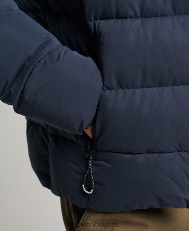 Superdry облекло N00H1045 военноморски флот мъже микрофибърно планинско пухено яке