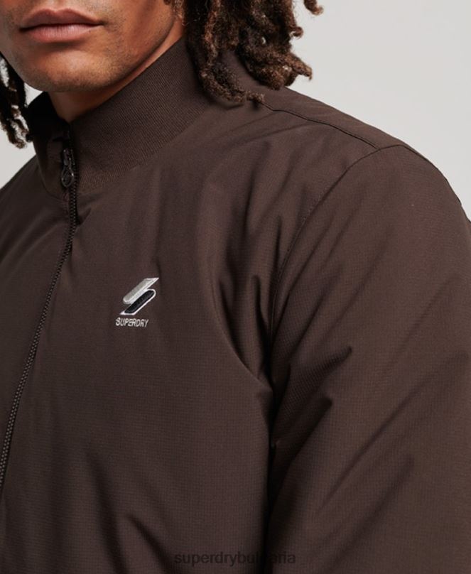 Superdry облекло N00H1053 кафяво мъже тренировъчно яке харингтън