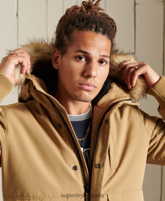 Superdry облекло N00H1055 тен мъже бомбър яке Everest