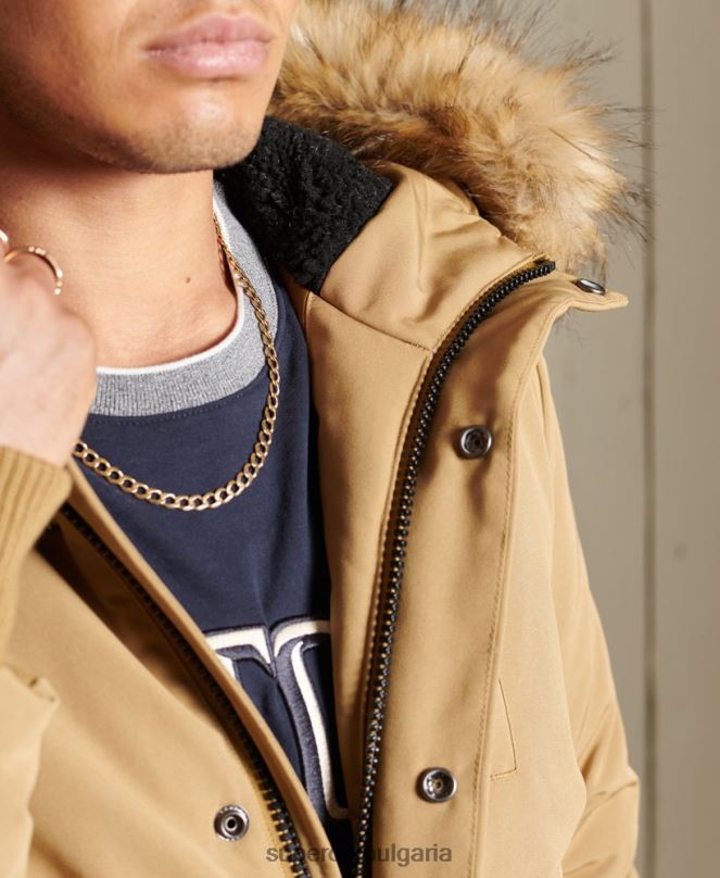 Superdry облекло N00H1055 тен мъже бомбър яке Everest