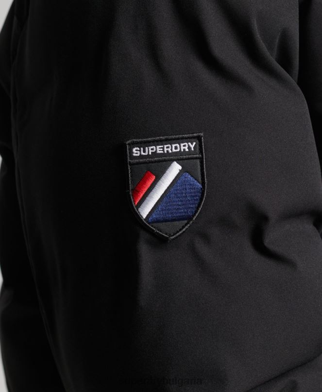 Superdry облекло N00H1066 черен мъже ски радар про пухено яке