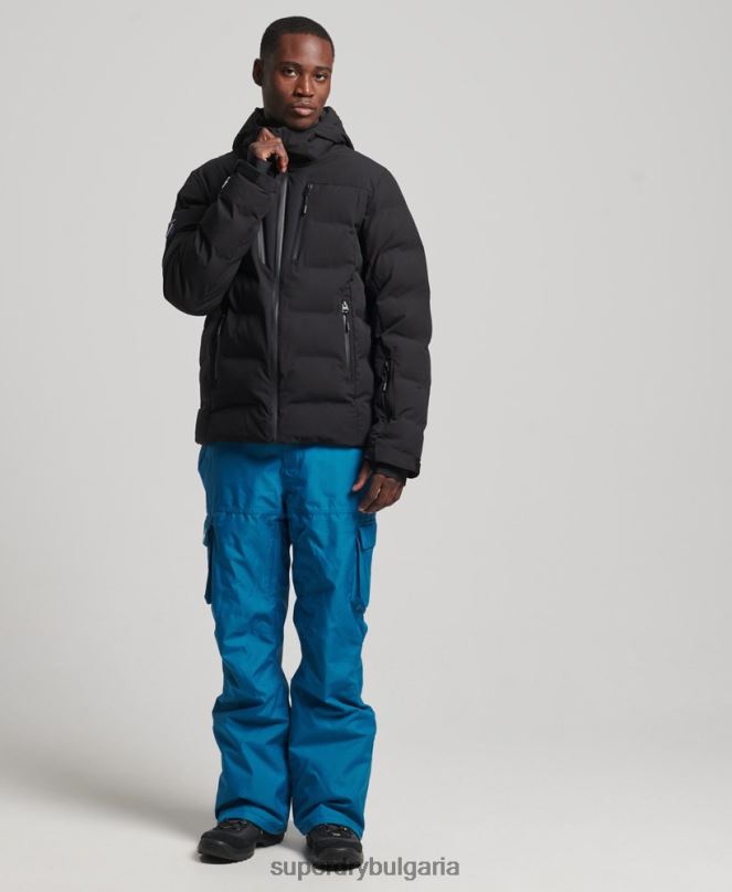 Superdry облекло N00H1066 черен мъже ски радар про пухено яке