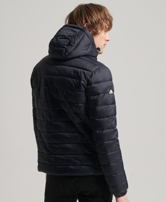 Superdry облекло N00H1068 военноморски флот мъже класическо пухено яке с качулка