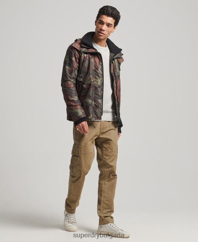 Superdry облекло N00H1075 зелено мъже горско яке с ветровка