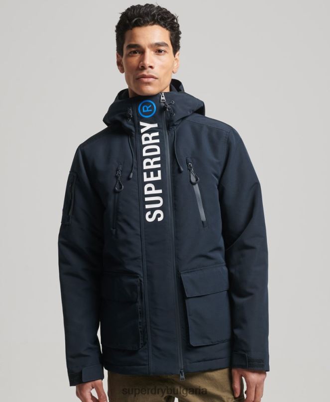 Superdry облекло N00H1078 военноморски флот мъже ultimate sd яке с ветровка