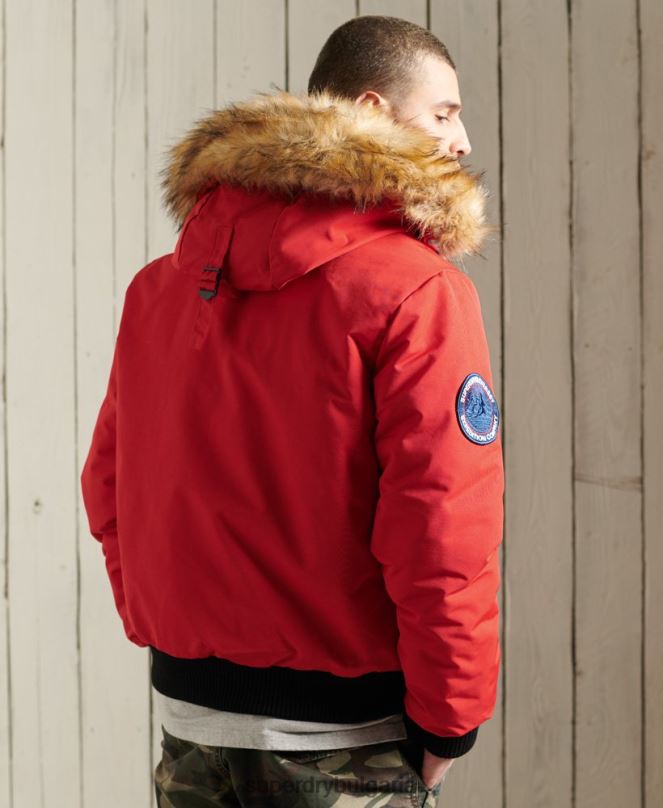 Superdry облекло N00H1083 червен мъже бомбър яке Everest