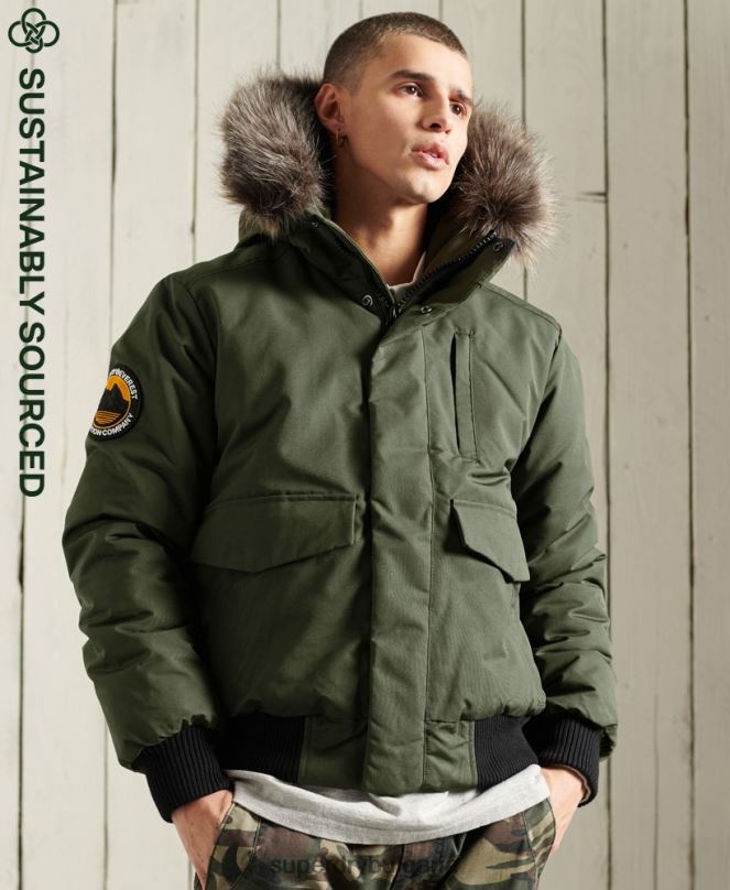 Superdry облекло N00H1084 каки мъже бомбър яке Everest