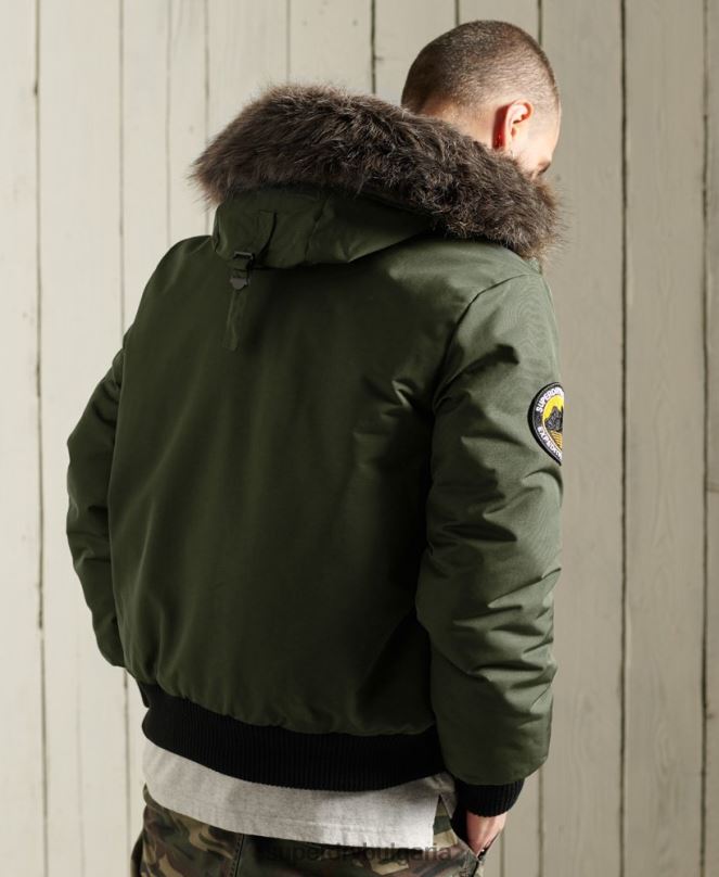 Superdry облекло N00H1084 каки мъже бомбър яке Everest