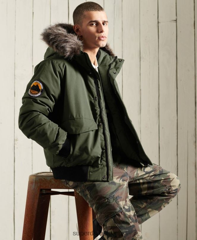 Superdry облекло N00H1084 каки мъже бомбър яке Everest