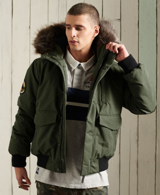 Superdry облекло N00H1084 каки мъже бомбър яке Everest