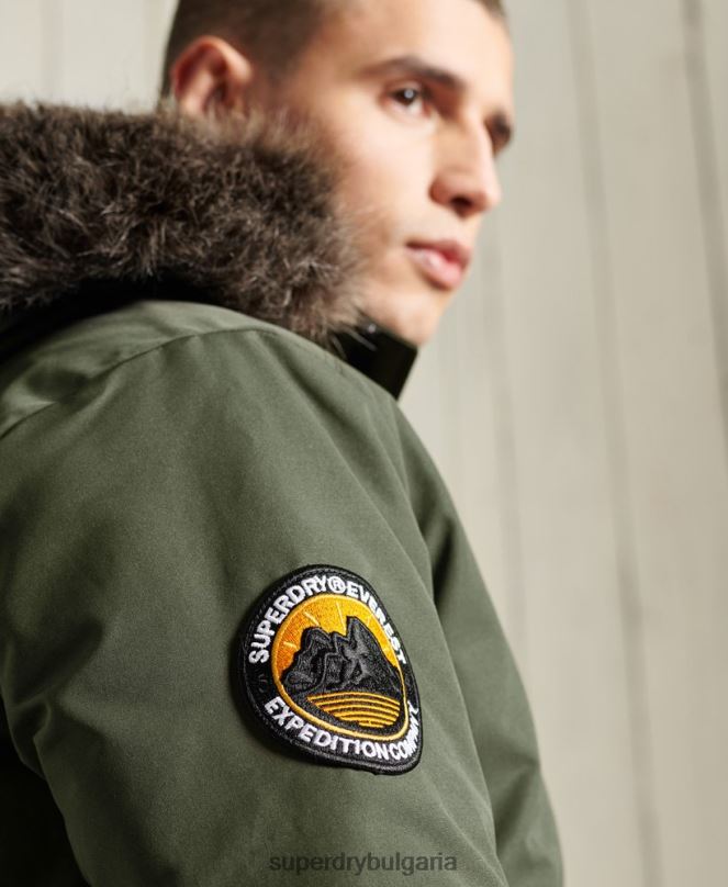 Superdry облекло N00H1084 каки мъже бомбър яке Everest