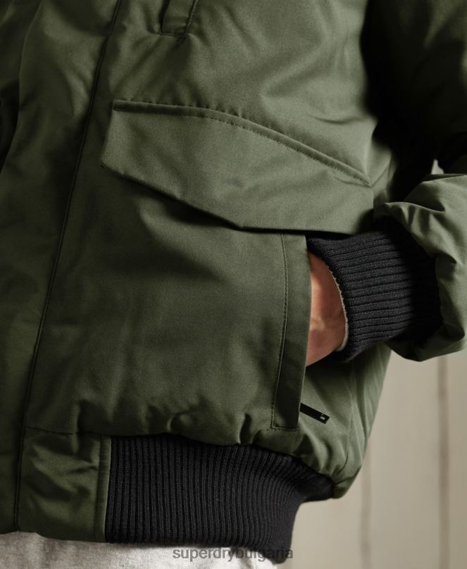 Superdry облекло N00H1084 каки мъже бомбър яке Everest