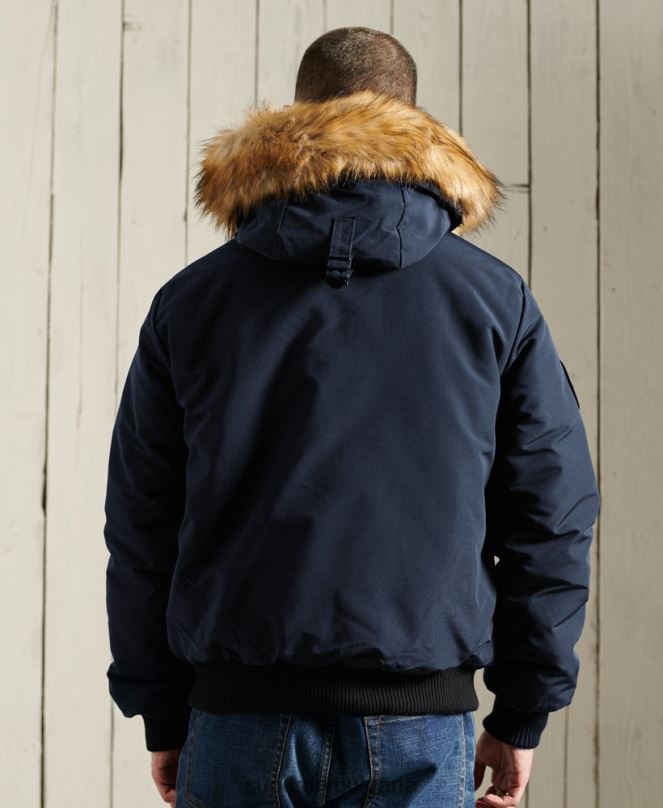 Superdry облекло N00H1085 военноморски флот мъже бомбър яке Everest
