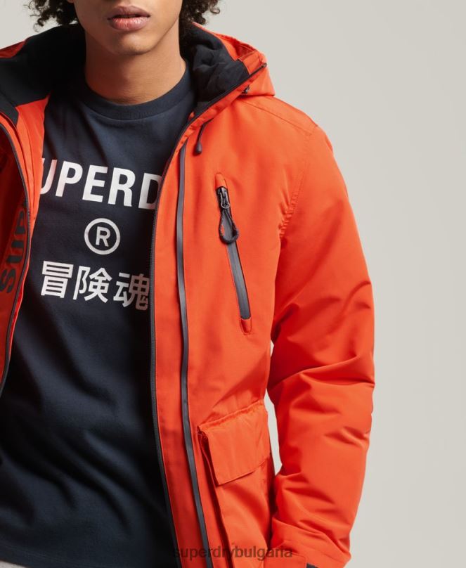 Superdry облекло N00H1091 оранжево мъже ultimate sd яке с ветровка