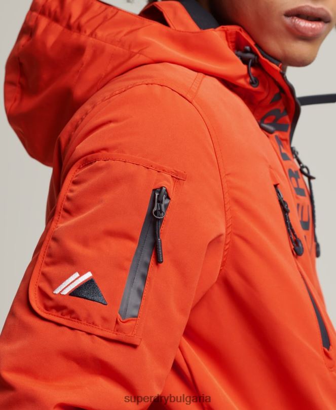 Superdry облекло N00H1091 оранжево мъже ultimate sd яке с ветровка