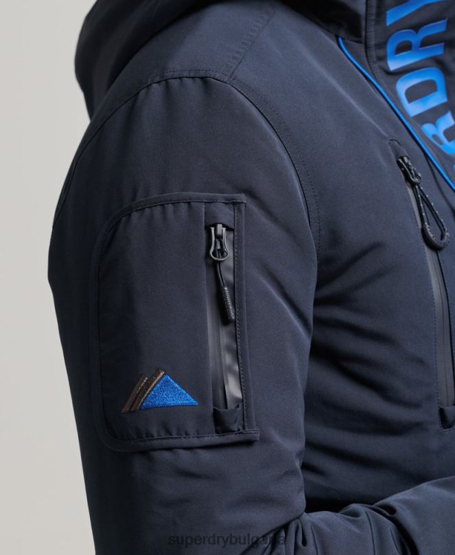Superdry облекло N00H1092 военноморски флот мъже ultimate sd яке с ветровка