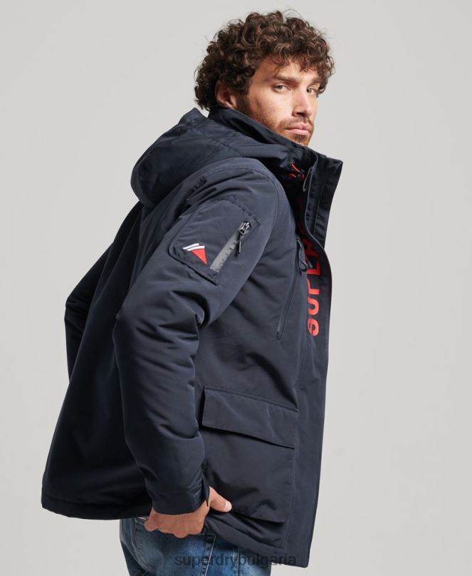 Superdry облекло N00H1101 военноморски флот мъже ultimate sd яке с ветровка