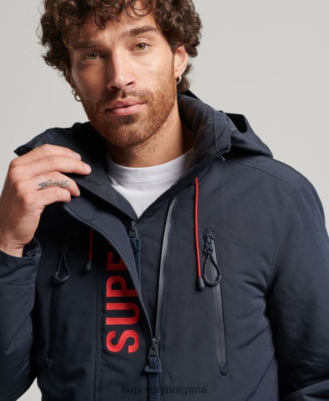 Superdry облекло N00H1101 военноморски флот мъже ultimate sd яке с ветровка