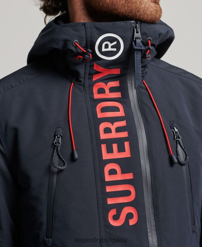 Superdry облекло N00H1101 военноморски флот мъже ultimate sd яке с ветровка